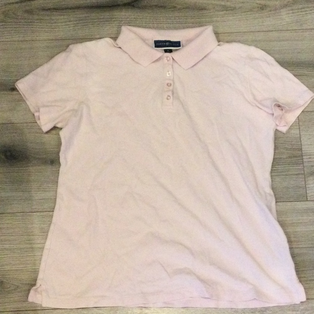 soft pink collared shirt-KAREN SCOTT